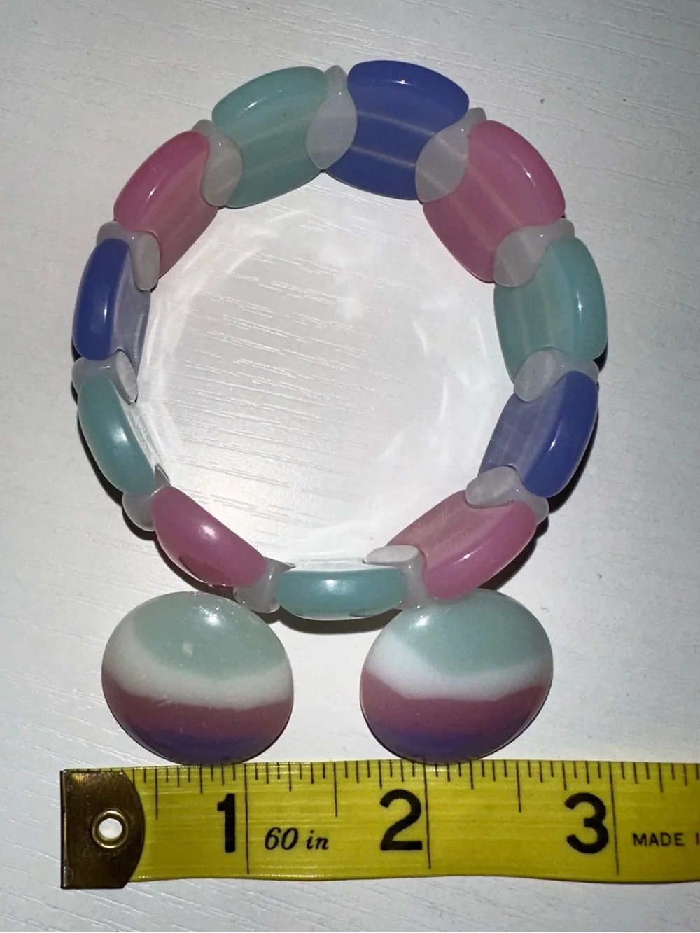 Vtg 80s Avon Pastel Parfait Jewelry Set - Picture 6 of 6